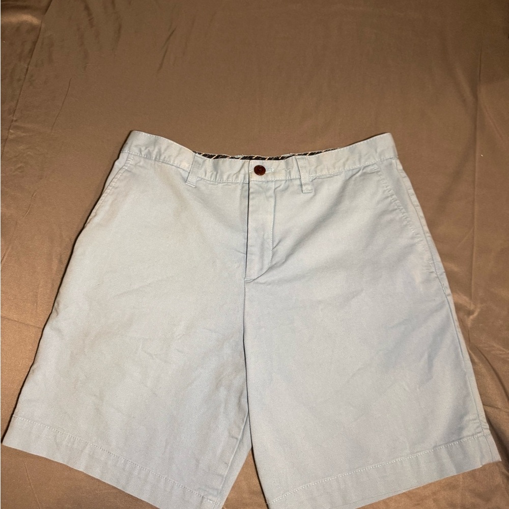 Ted Baker Sky Blue Flat Front Shorts